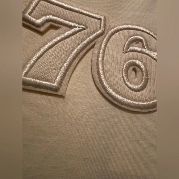 Philadelphia 76ers Pro Standard Luxe Cream Boxy Crop Top NWT - Picture 4 of 10